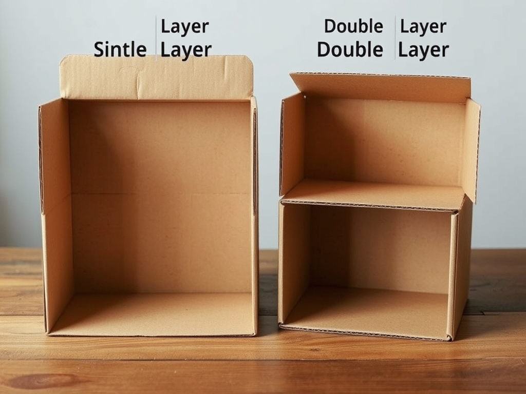 Cutii de carton simple vs dublu strat: diferențe și utilizări esențiale